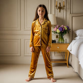 Personalized Velvet Pajama Set for Kids – Luxurious & Cozy Sleepwear